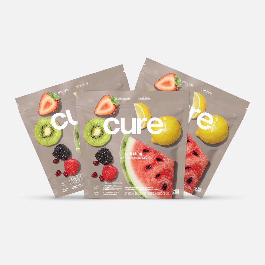Cure Hydrating Electrolyte Drink Mix Pouches, Variety Pack, 28 ct. (3-Pack), , large image number 0