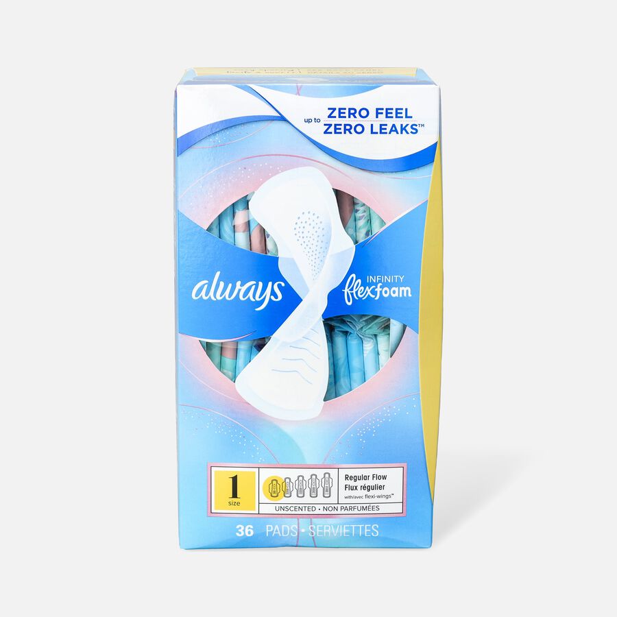 Always Infinity FlexFoam Pads with Wing, Unscented, , large image number 0