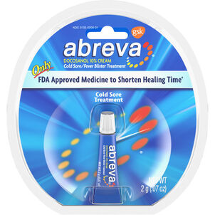 Abreva, Docosanol 10% Cream Tube, Treatment for Cold Sore/Fever Blister, 2g