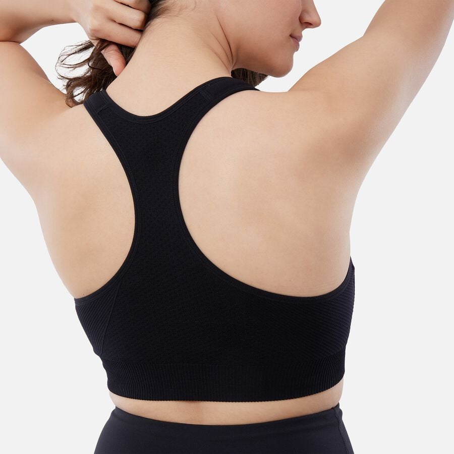 Ingrid + Isabel Basics Seamless Maternity + Nursing Sport Bra, Black, , large image number 2