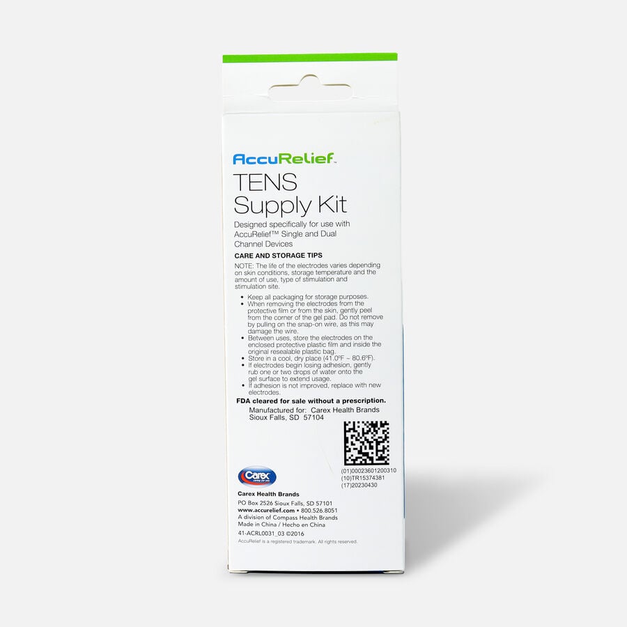 AccuRelief TENS Supply Kit, , large image number 1