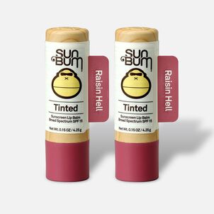 Sun Bum SPF 15 Tinted Lip Balm, Raisin Hell, .15 oz. (2-Pack)