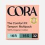 Cora Organic Cotton Applicator Tampons, , large image number 1