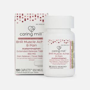 Caring Mill&trade; 8 HR Muscle Aches & Pain Tablets, 100 ct.