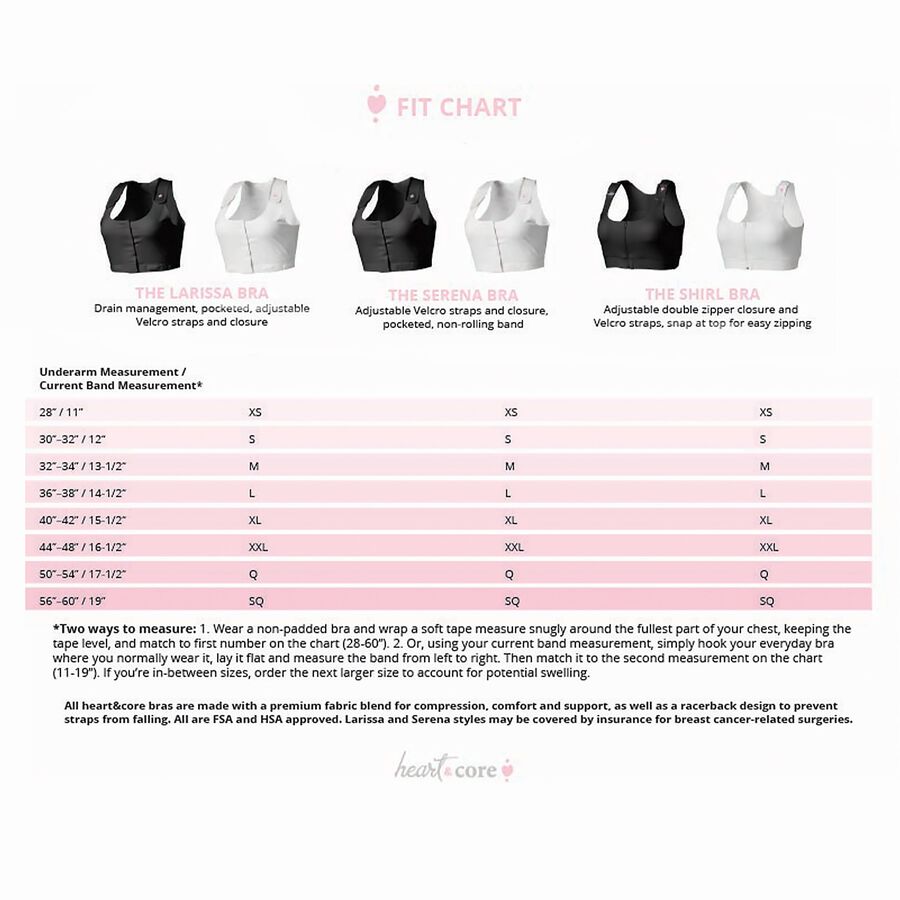 heart&core Shirl Post-Surgical Bra, Black, , large image number 7