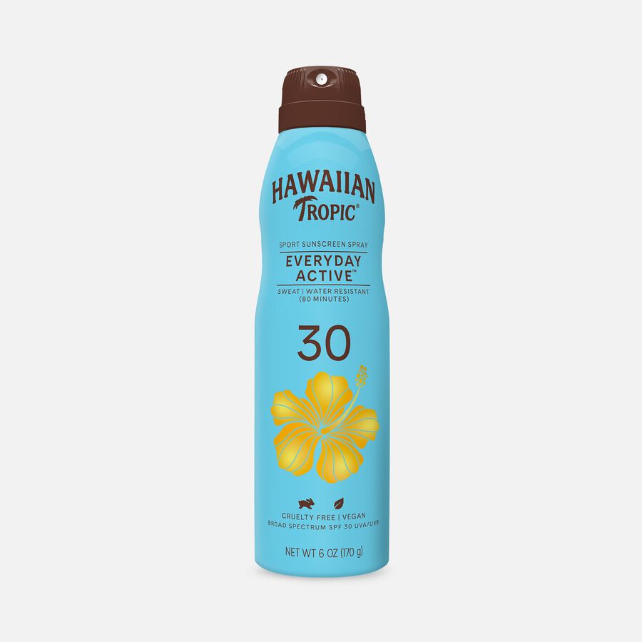 Hawaiian Tropic Island Sport Clear Spray Sunscreen, 6 oz., , large image number 0