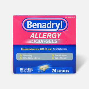 Benadryl Allergy Relief Liqui-Gels, 24 ct.