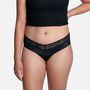 Thinx Comfort Stretch Hiphugger Period Underwear, Black, , large image number 0