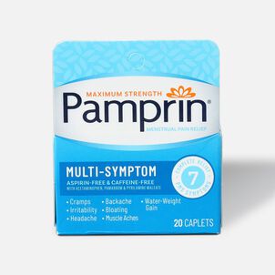 Pamprin Maximum Strength Multi-Symptom Menstrual Pain Relief - 20 ct.