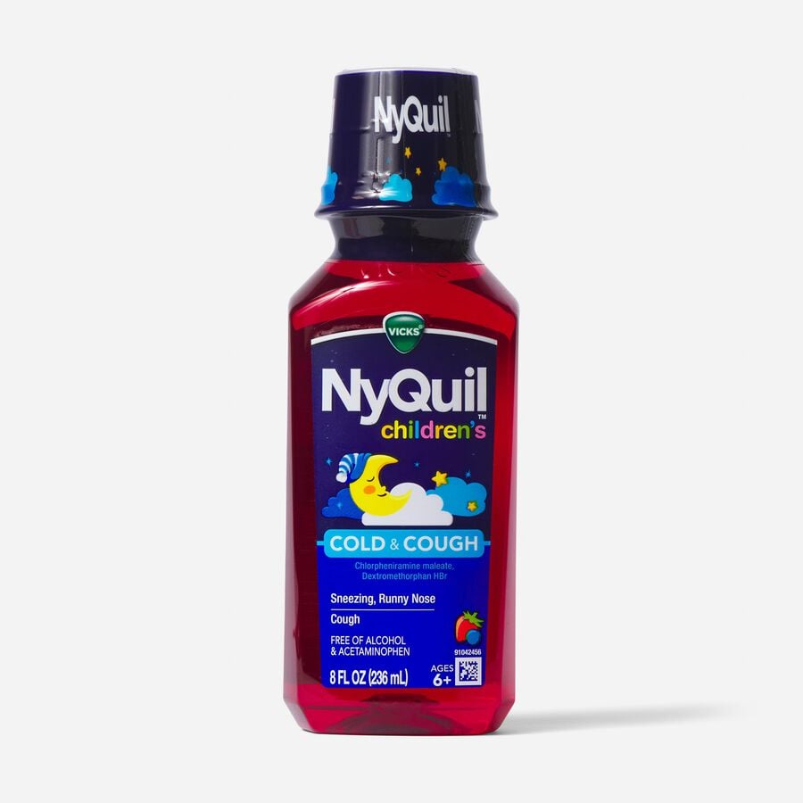 Vicks NyQuil Children's Cold & Cough Liquid, 8 fl oz., , large image number 0