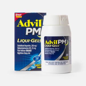 Advil Pain PM Reliever & Nighttime Sleep Aid Liqui-Gels, 80 ct.