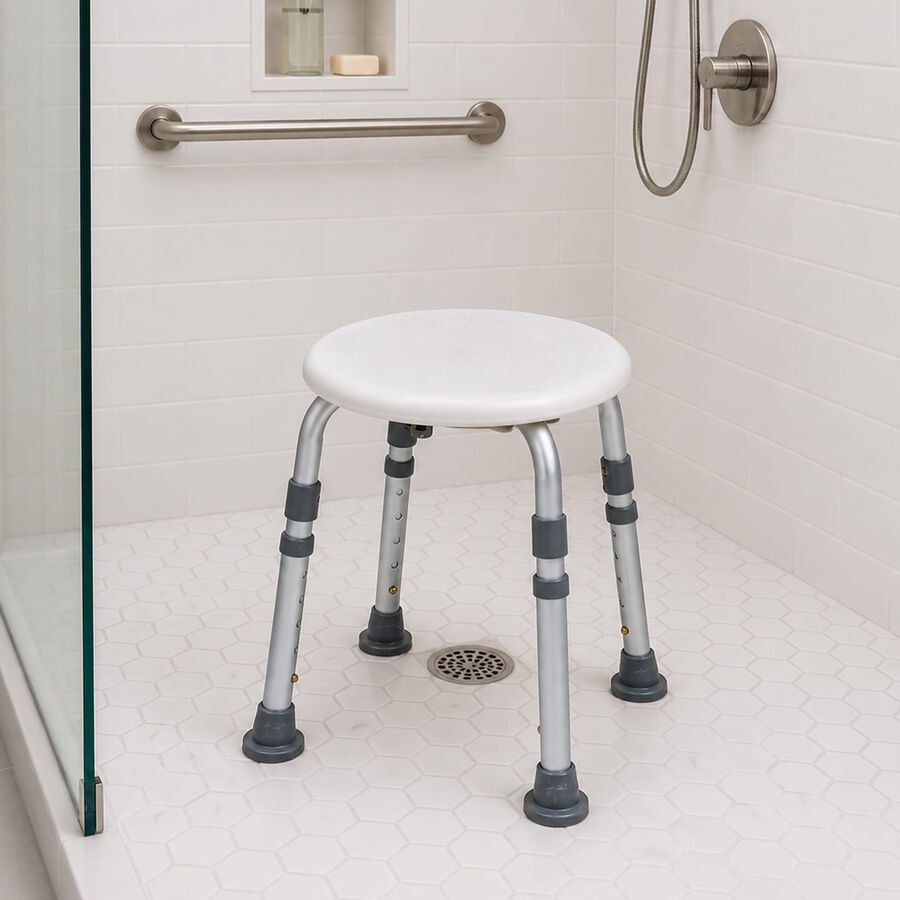 Alex Orthopedic Round Bath Stool, , large image number 1