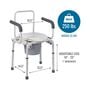 DMI&reg; Steel Drop-Arm Bedside Commode, , large image number 1