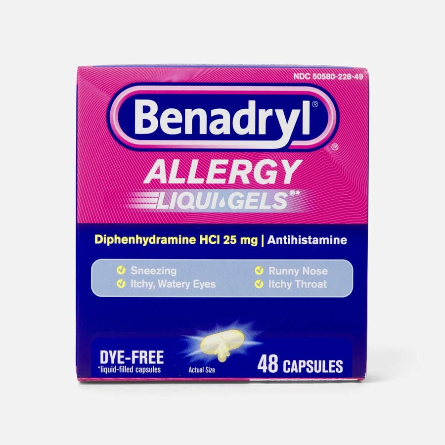 Benadryl Allergy Relief Liqui-Gels, , large image number 1