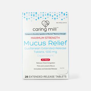 Caring Mill&trade; Mucus-ER Max Guaifenesin Extended-Release Bi-Layer Tablets, 28 ct.