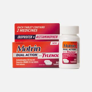 Motrin Dual Action with Tylenol Caplets, 80 ct.