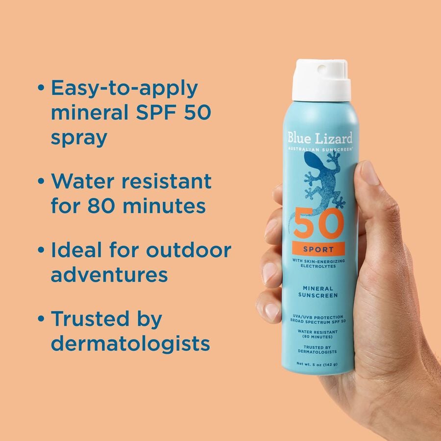 Blue Lizard Sport Mineral Sunscreen Spray, SPF 50, 5 oz., , large image number 2