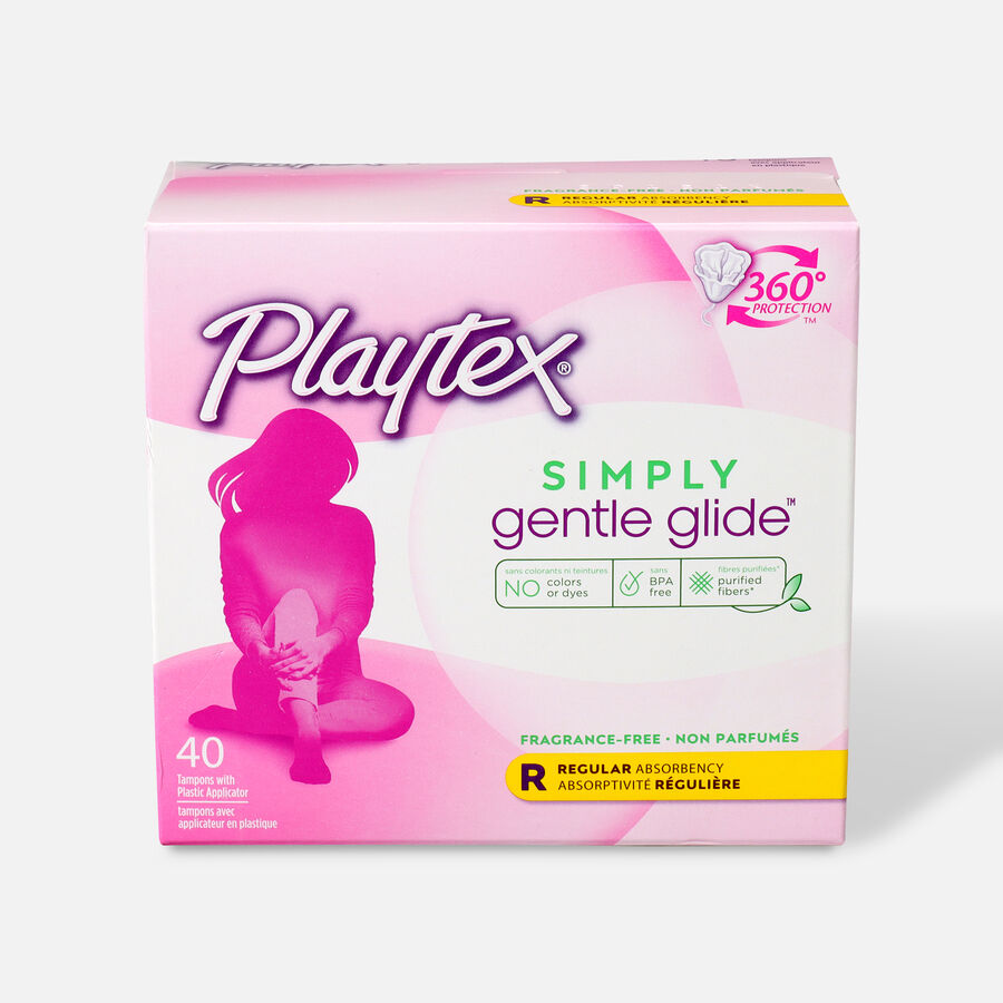 Playtex Gentle Glide Regular Tampons, 40 ct., , large image number 0