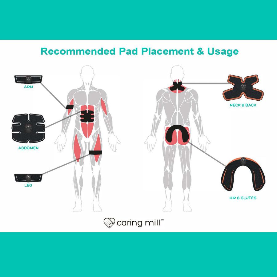 Caring Mill&trade; Muscle & Body Pain Relief EMS/Tens Unit Kit, , large image number 3