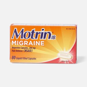 Motrin IB Migraine Liquid Filled Caps, 200 mg, 80 ct.