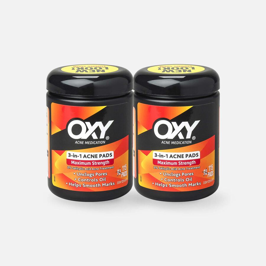 OXY Maximum Action 3-in-1 Treatment Pads - 90 ct. (2-Pack), , large image number 0