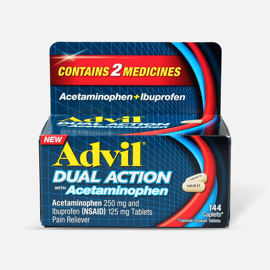 Advil Dual Action Coated Tablets, Acetaminophen + Ibuprofen, , large image number 2