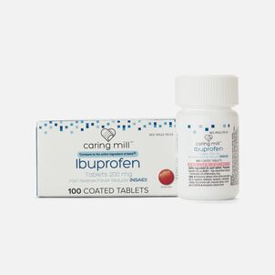 Caring Mill™ Ibuprofen Pain Reliever / Fever Reducer (NSAID) Brown Coated Tablets