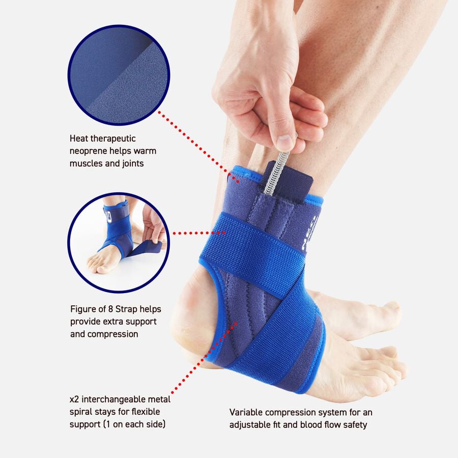 Neo G Stabilized Ankle Support with Figure of 8 Strap, One Size, , large image number 2