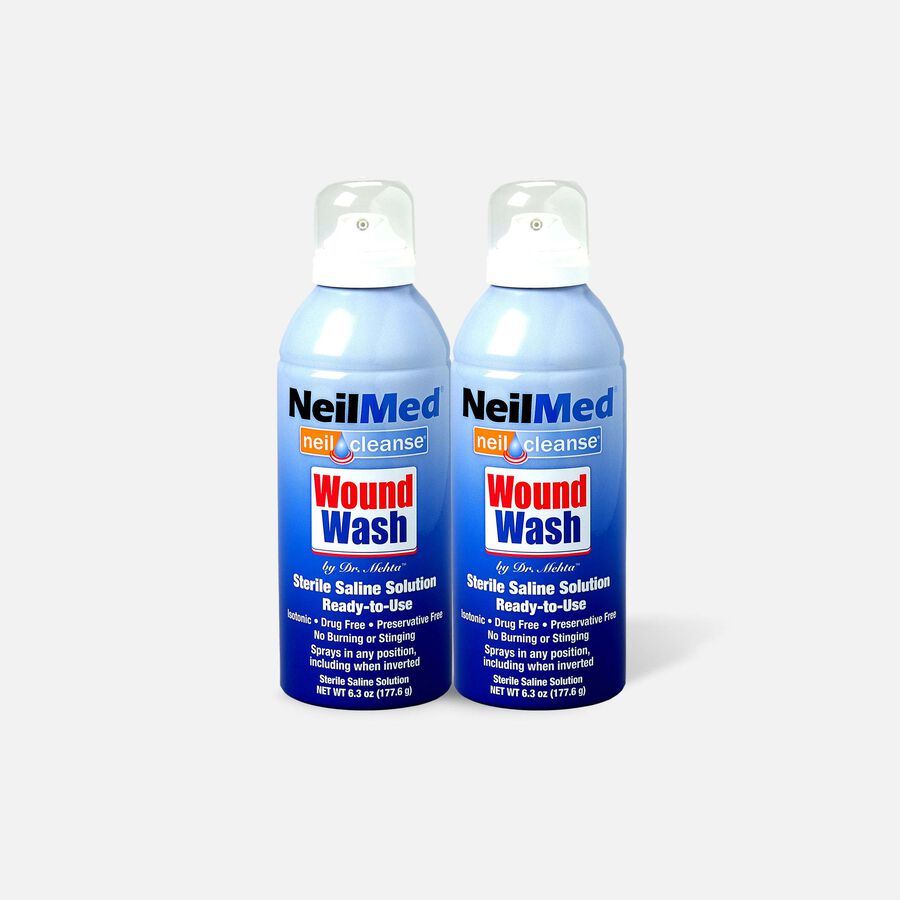 NeilCleanse Wound Wash Saline Spray 6 oz. (2-Pack), , large image number 0