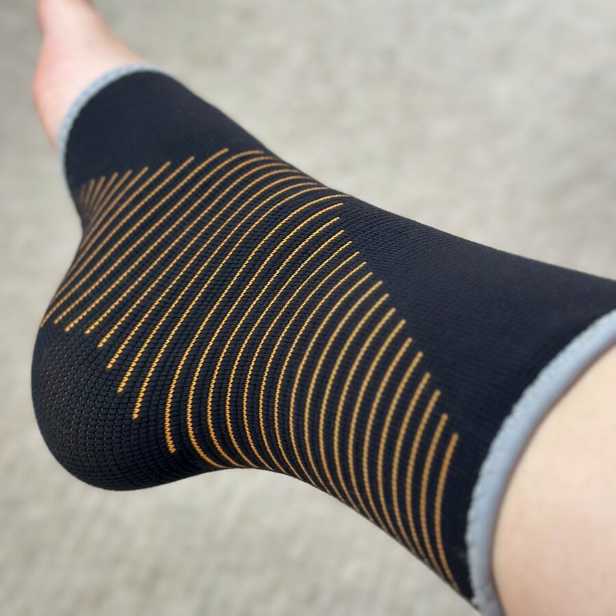 Caring Mill&trade; Copper-Infused Ankle Brace Compression Sleeve, M/L, , large image number 3