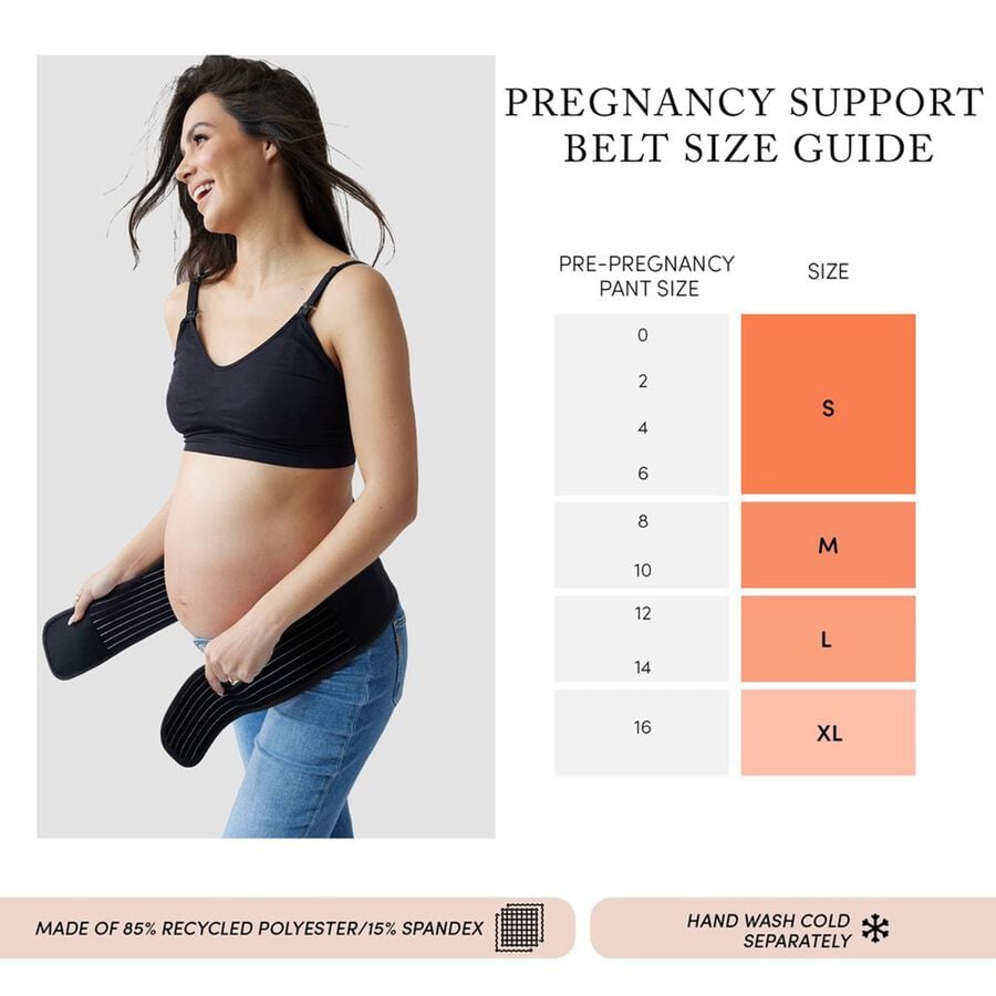 Ingrid & Isabel Pregnancy Support Belt, Black, , large image number 3