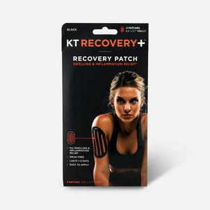 KT Tape Recovery+ Patch, Black - 4 ct.