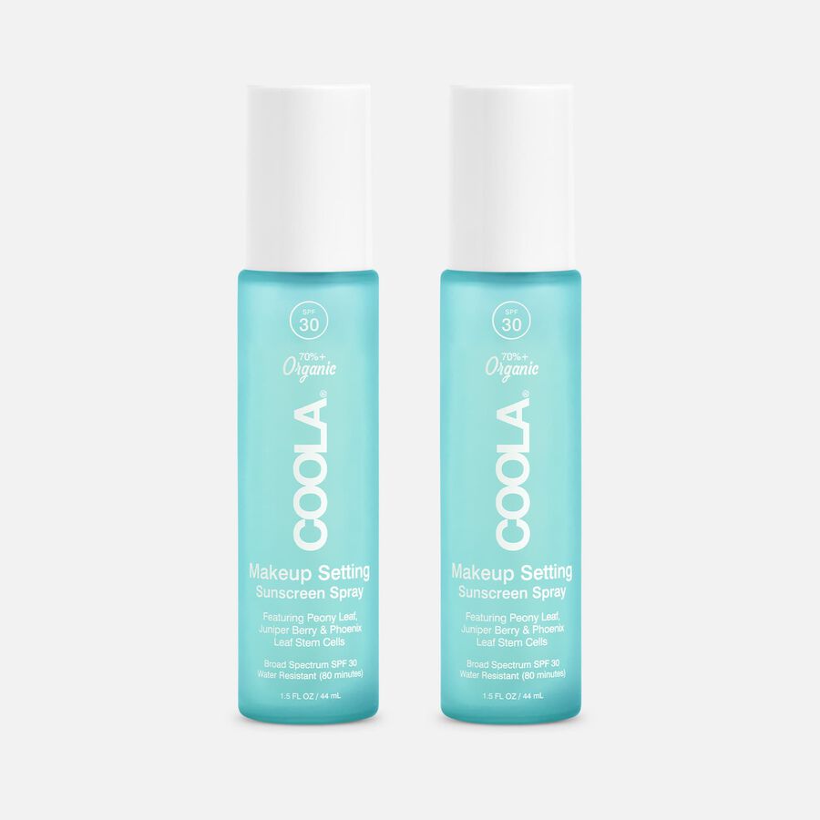 COOLA Classic Sunscreen + Setting Spray, SPF 30, Green Tea/Aloe (2-Pack), , large image number 0