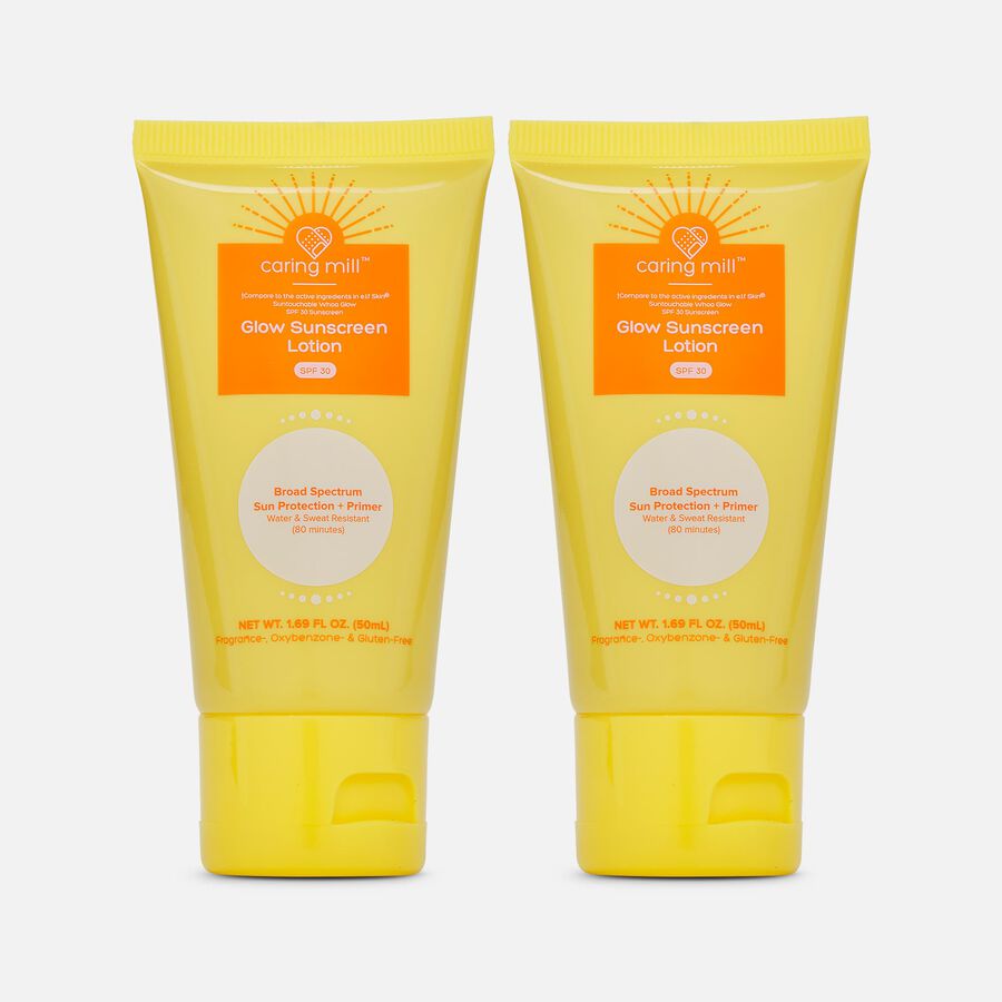 Caring Mill&trade; Glow Sunscreen Lotion, SPF 30, 1.69 oz. (2-Pack), , large image number 0