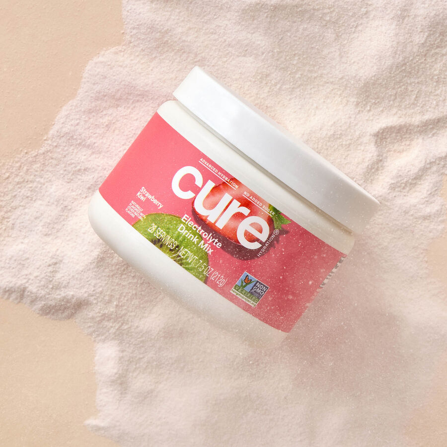 Cure Hydrating Electrolyte Drink Mix, Strawberry Kiwi Bulk Jar, 28 ct., , large image number 3