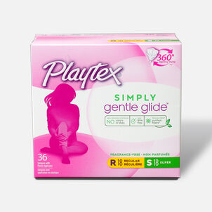 Playtex Gentle Glide Multipack Tampons, Unscented, 36 ct.