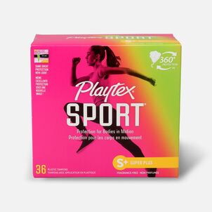 Playtex Sport Super Plus Tampons, Unscented, 36 ct.