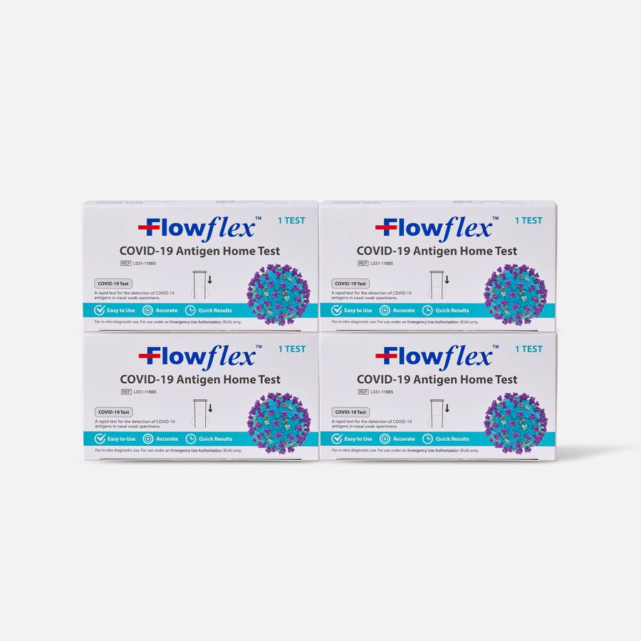 Flowflex COVID-19 Antigen Home Test, 1 ct. (4-Pack), , large image number 0