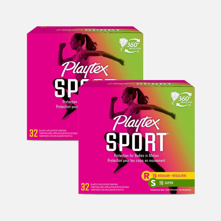 Playtex Sport Regular & Super Tampons Multipack, 32 ct. (2-Pack), , large image number 0
