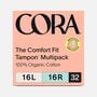 Cora Organic Cotton Applicator Tampons, , large image number 0