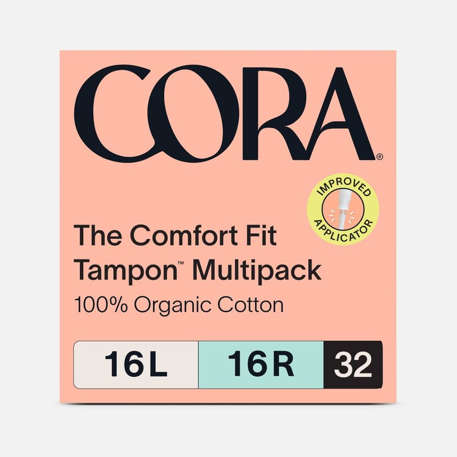 Cora Organic Cotton Applicator Tampons, , large image number 0