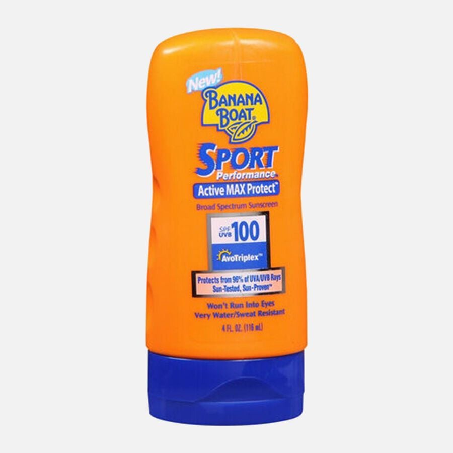 Banana Boat Sport Performance Broad Spectrum Sunscreen Lotion, SPF 100, 4 fl oz., , large image number 0