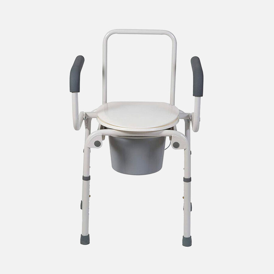 DMI&reg; Steel Drop-Arm Bedside Commode, , large image number 4