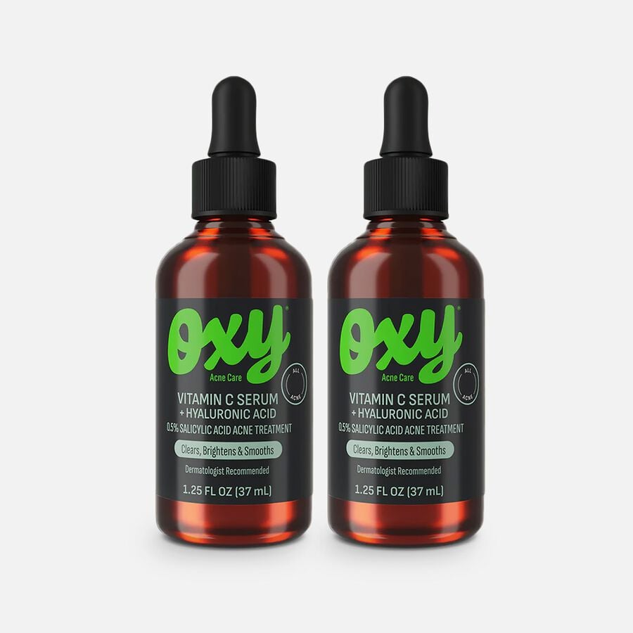 OXY Acne Care Vitamin C Serum + Hyaluronic Acid Acne Treatment, 1.25 fl oz. (2-Pack), , large image number 0