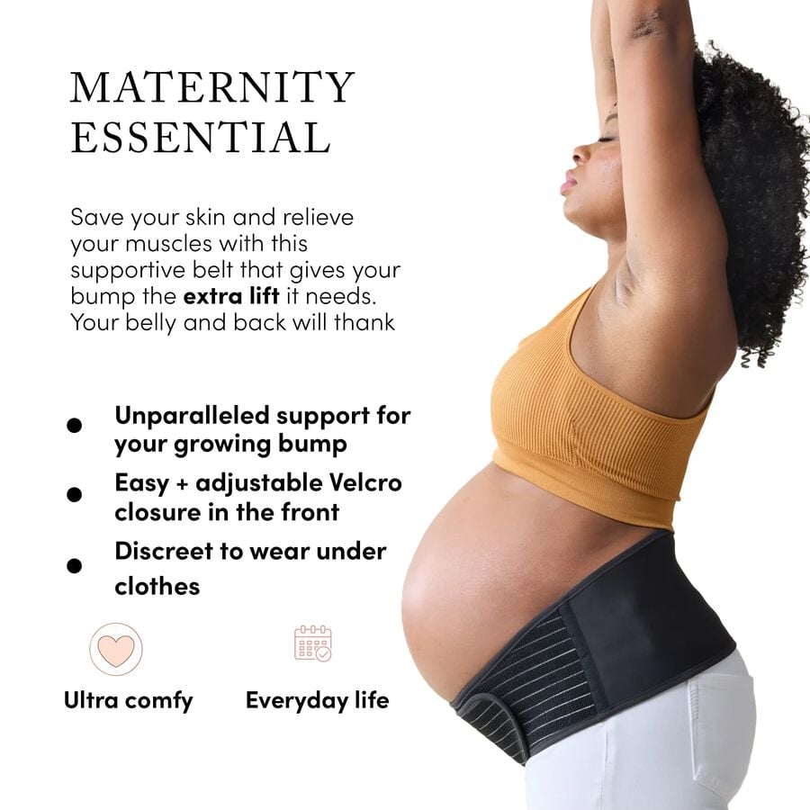 Ingrid & Isabel Pregnancy Support Belt, Black, , large image number 2