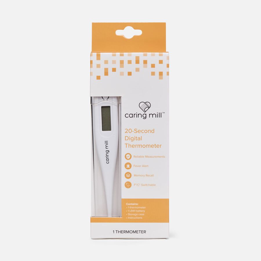 Caring Mill Digital Thermometer with Case, , large image number 1