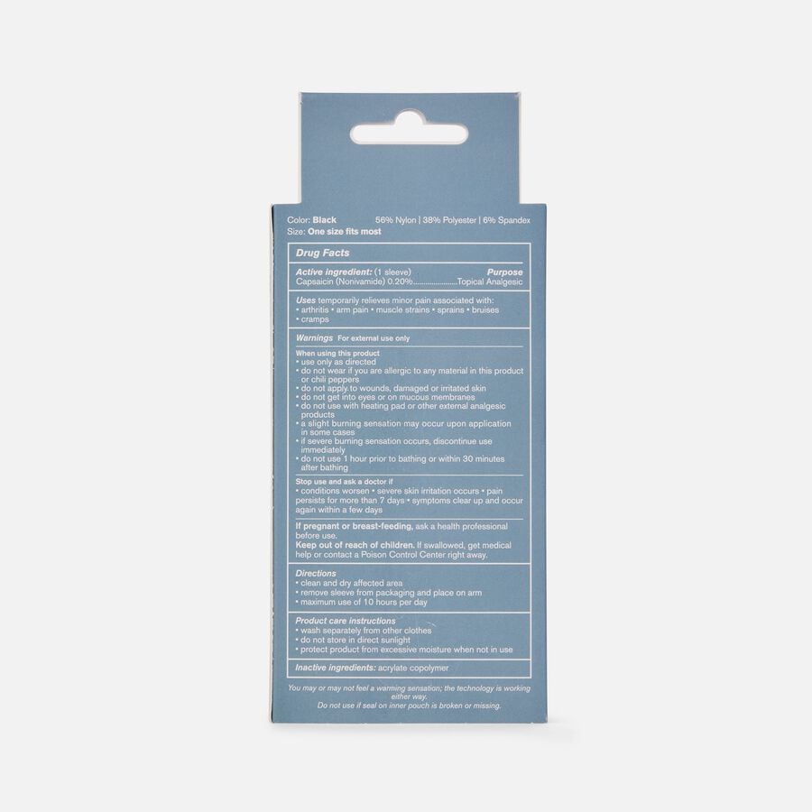Nufabrx Arm Compression Sleeve with Pain-Relieving Medicine, , large image number 4