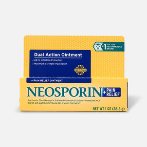 Neosporin Plus Pain Relief, Maximum Strength Antibiotic Ointment, 1 oz.
