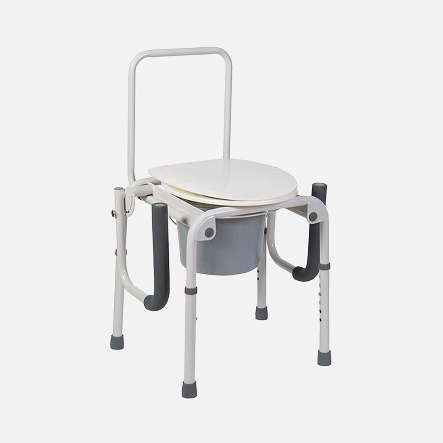 DMI&reg; Steel Drop-Arm Bedside Commode, , large image number 3