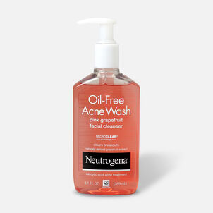 Neutrogena Pink Grapefruit Oil-Free Acne Facial Wash, 9.1 oz.